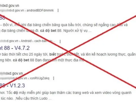 Cảnh báo tình trạng nhiều website cơ quan Nhà nước bị chèn link quảng cáo cờ bạc