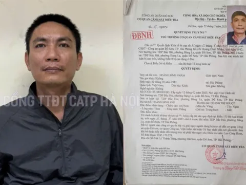 Công an Hà Nội bắt giữ đối tượng truy nã Hoàng Đình Nhâm