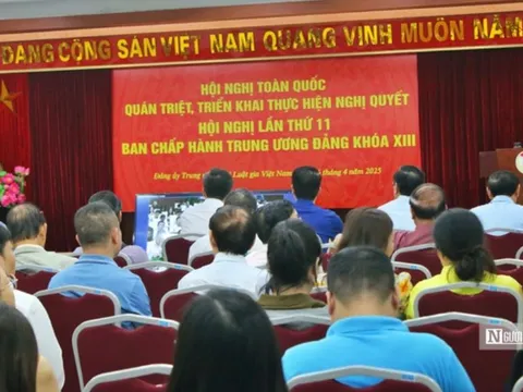 Đảng bộ Hội Luật gia Việt Nam tham dự trực tuyến Hội nghị toàn quốc quán triệt, triển khai thực hiện Nghị quyết Hội nghị Trung ương 11