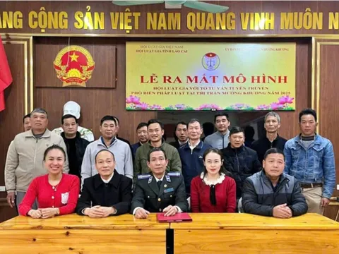 Lào Cai: Ra mắt mô hình 'Hội Luật gia với tổ tư vấn, tuyên truyền, phổ biến pháp luật'