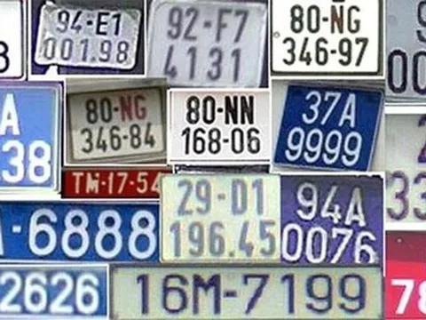 Mức phạt đối với hành vi sản xuất và mua, bán biển số xe trái phép