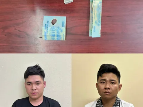 Bắt quả tang 2 đối tượng tổ chức sử dụng ma túy tại quán karaoke