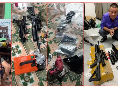 Khởi tố 2 đối tượng chế tạo, tàng trữ, mua bán trái phép vũ khí quân dụng
