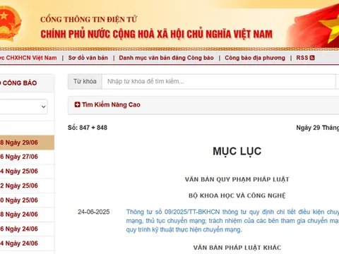 Đề xuất quy định về Công báo điện tử