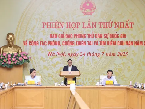 Thủ tướng chủ trì phiên họp về công tác phòng chống thiên tai, tìm kiếm cứu nạn năm 2025
