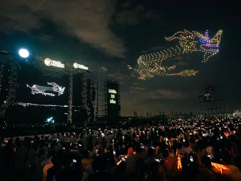 Mãn nhãn màn trình diễn drone lớn nhất từ trước tới nay tại Tây Ninh