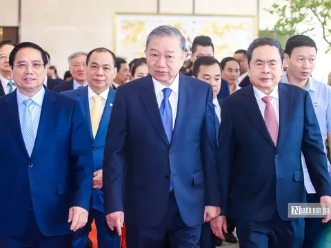 Tổng Bí thư Tô Lâm dự lễ khai mạc trọng thể Triển lãm thành tựu đất nước