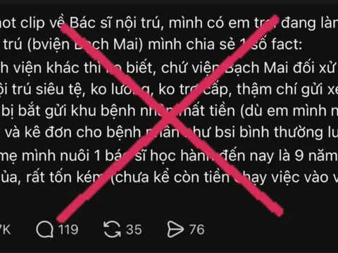 Xử lý người phụ nữ đăng tin sai sự thật về bác sĩ nội trú tại Bệnh viện Bạch Mai