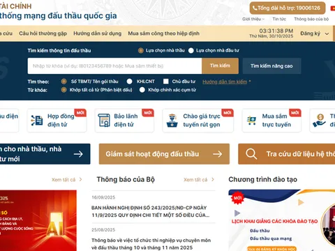 Quy định đăng tải thông tin đấu thầu lựa chọn nhà đầu tư trên Hệ thống mạng đấu thầu quốc gia