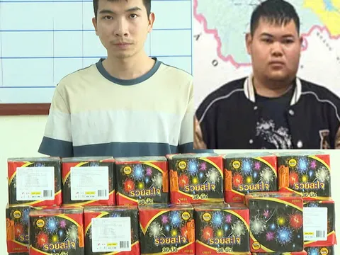 Bắt giữ 2 đối tượng mua bán pháo trái phép
