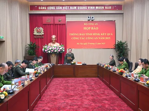 Họp báo thông báo tình hình, kết quả công tác công an năm 2025