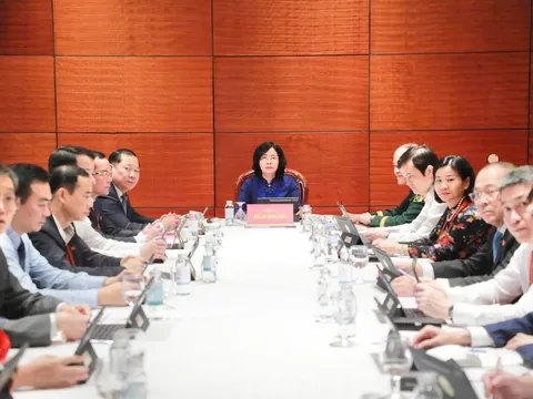 Đại biểu MTTQ, các đoàn thể Trung ương thảo luận Văn kiện Đại hội XIV của Đảng