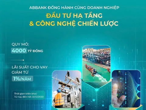 ABBank ưu đãi vốn vay cho doanh nghiệp đầu tư hạ tầng điện, giao thông và công nghệ chiến lược