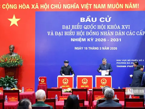 Số liệu mới nhất: 99,68% tỉ lệ cử tri cả nước tham gia bỏ phiếu