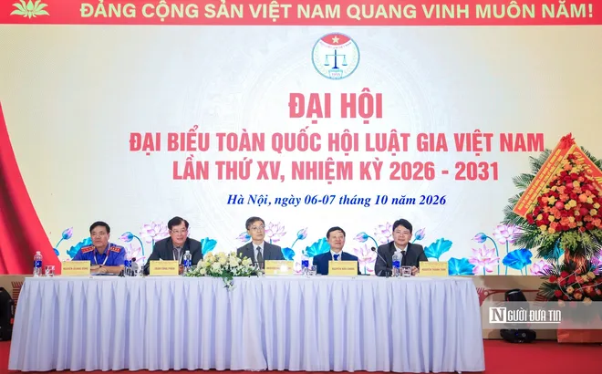 Đại hội đại biểu toàn quốc Hội Luật gia Việt Nam lần thứ XV bước vào phiên làm việc đầu tiên